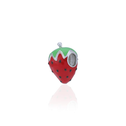 925 Sterling Silver Fragaria Whimsy Charm  Pendant for Women