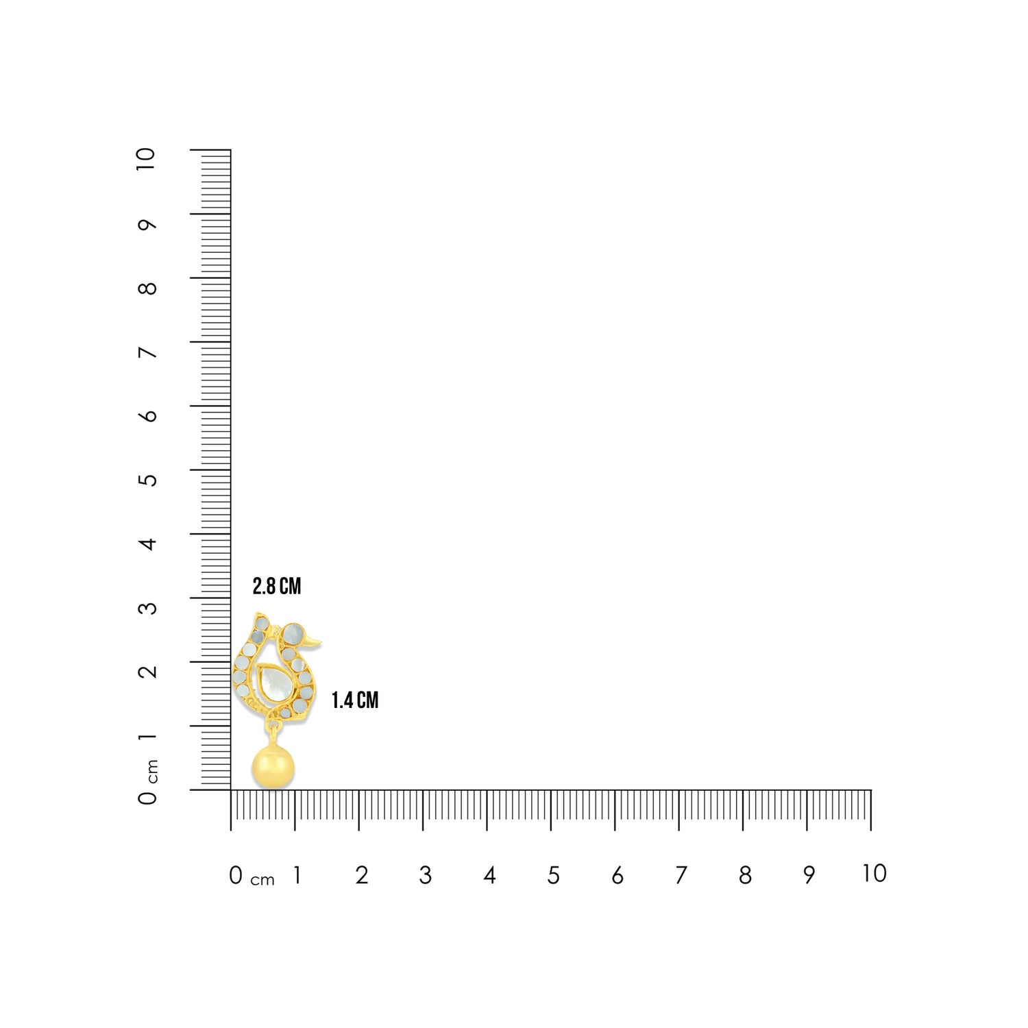 925 Sterling Silver Imperial Peacock Drop Earrings for Women