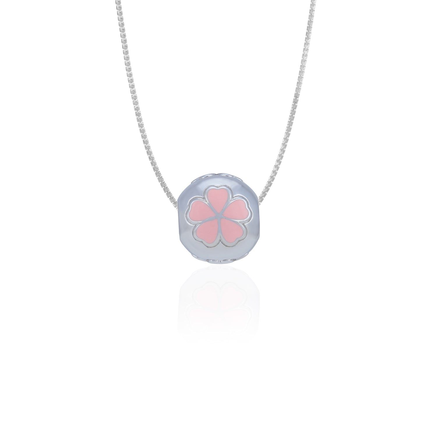 925 Sterling Silver Roselight Meadow Flower Charm Pendant for Women