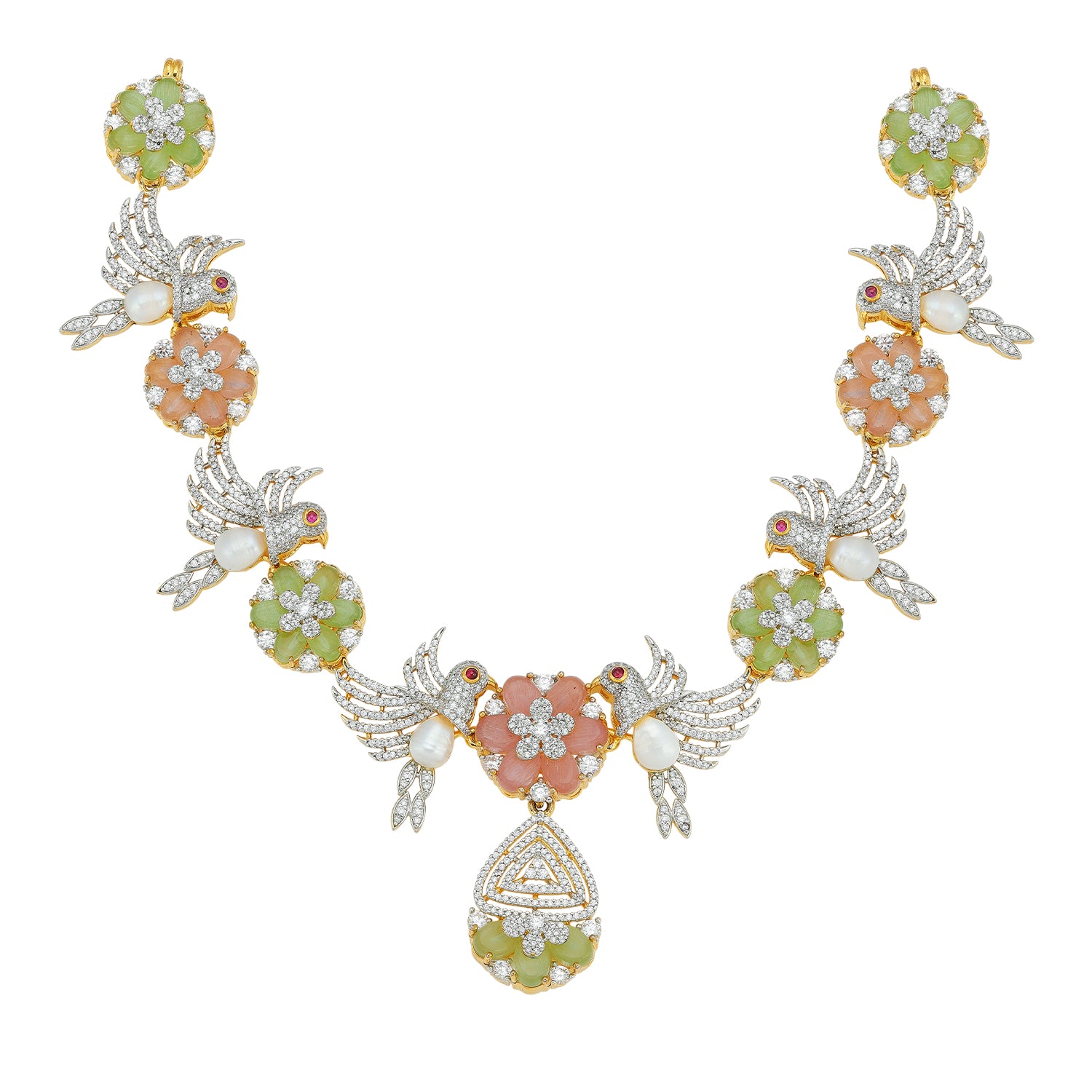 925 Sterling Silver Royal Aviary Necklace for Women