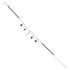 925 Sterling Silver Abstract Black Bead Charm Chain for Women