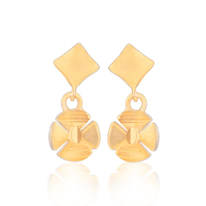 925 Sterling Silver Angled Wheel Dangler Earrings for Women