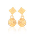925 Sterling Silver Angled Wheel Dangler Earrings for Women