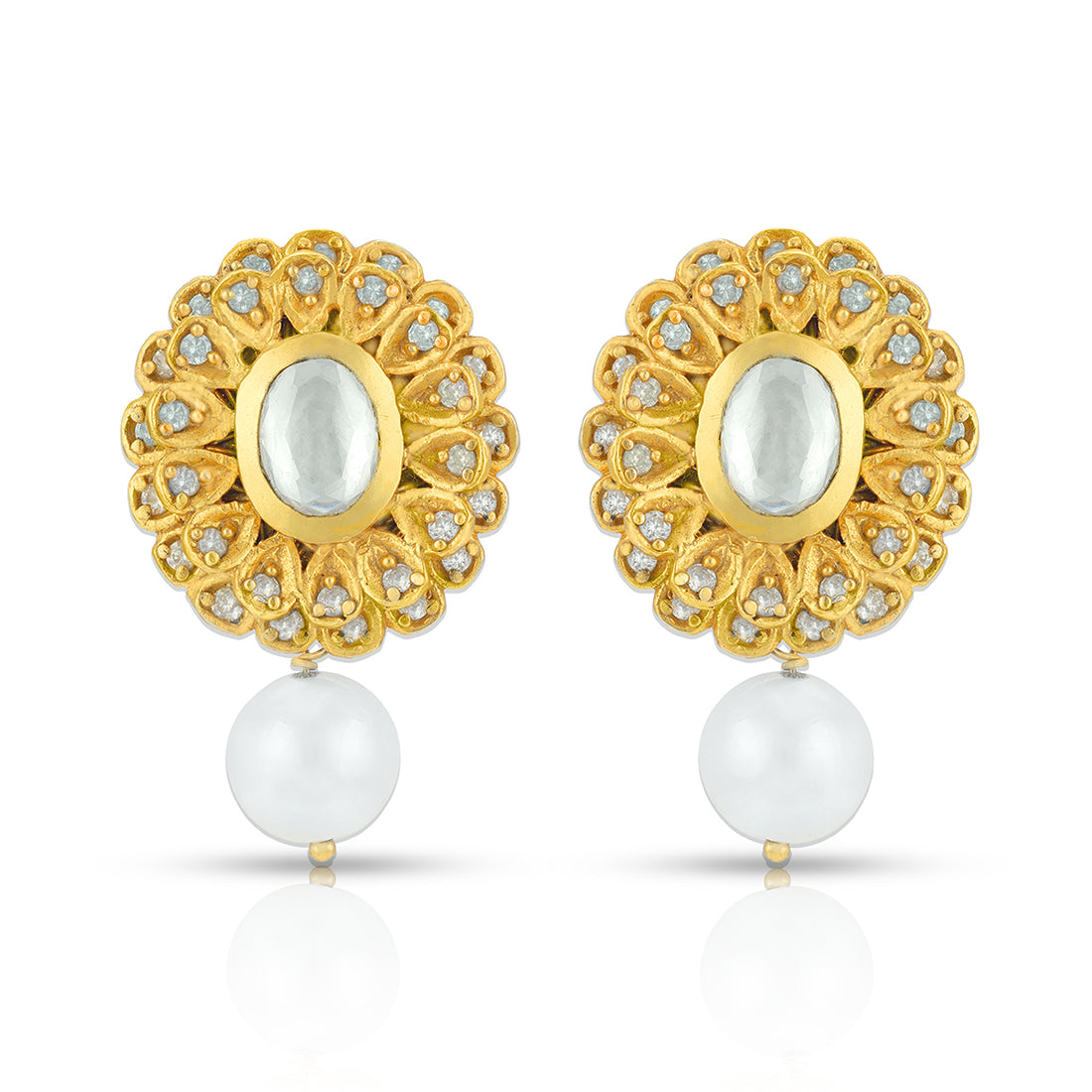 925 Sterling Silver Antique Sunflower Pearl Earrings for Earrings