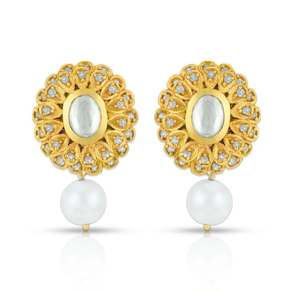 925 Sterling Silver Antique Sunflower Pearl Earrings for Earrings