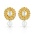 925 Sterling Silver Antique Sunflower Pearl Earrings for Earrings
