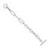 925 Sterling Silver Apex T-Bar Connector Bracelet for Men