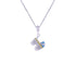 925 Sterling Silver Baby Stroller Rhodium Plated Pendant For Kids