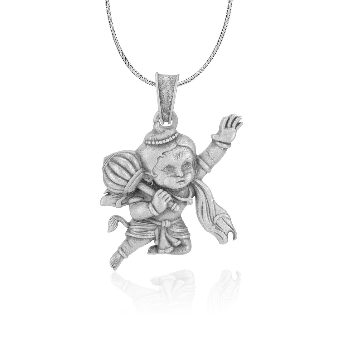 925 Sterling Silver Bal Hanuman Oxidised Pendants for Men & Women