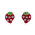 925 Sterling Silver Berrylicious Rhodium Plated Stud For Kids