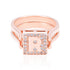 925 Sterling Silver Bling Flip š ¬˜Rš ¬ž ¢ Solitaire Stone Rose Gold Plated Reversible Ring for Women