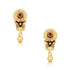 925 Sterling Silver Blooming Floral Red Earring for Women