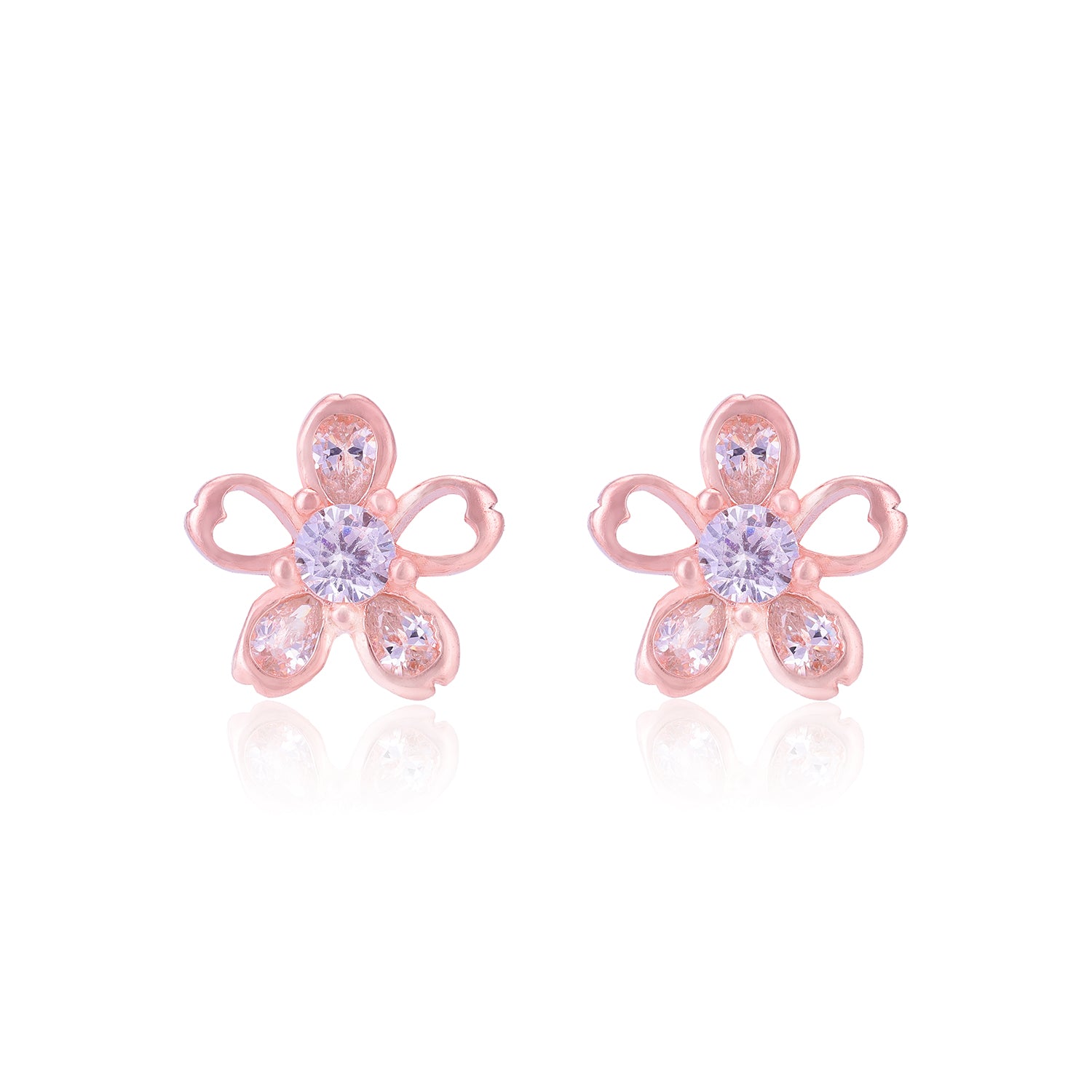 925 Sterling Silver Blooming Flower Earrings for Women