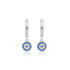 925 Sterling Silver Blue Silver Rhodium Plated Earring For Kids
