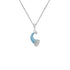 925 Sterling Silver Blue Witch Cap Pendant For Kids