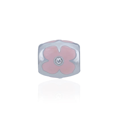 925 Sterling Silver Blush Blossom Quartet Charm Pendant for Women