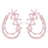 925 Sterling Silver Bridal Inspired Floral Vine Rose Gold Plated Earring for Women