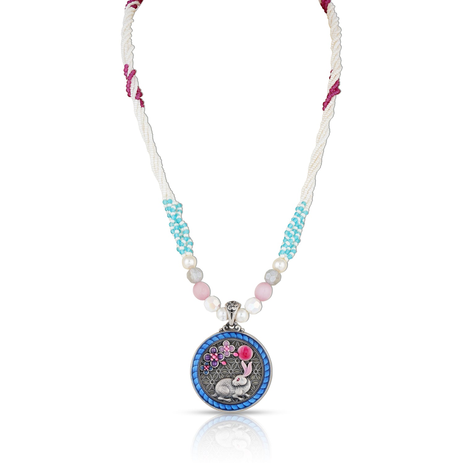 925 Sterling Silver Bunny Sky Radiance Chain Pendant for Women