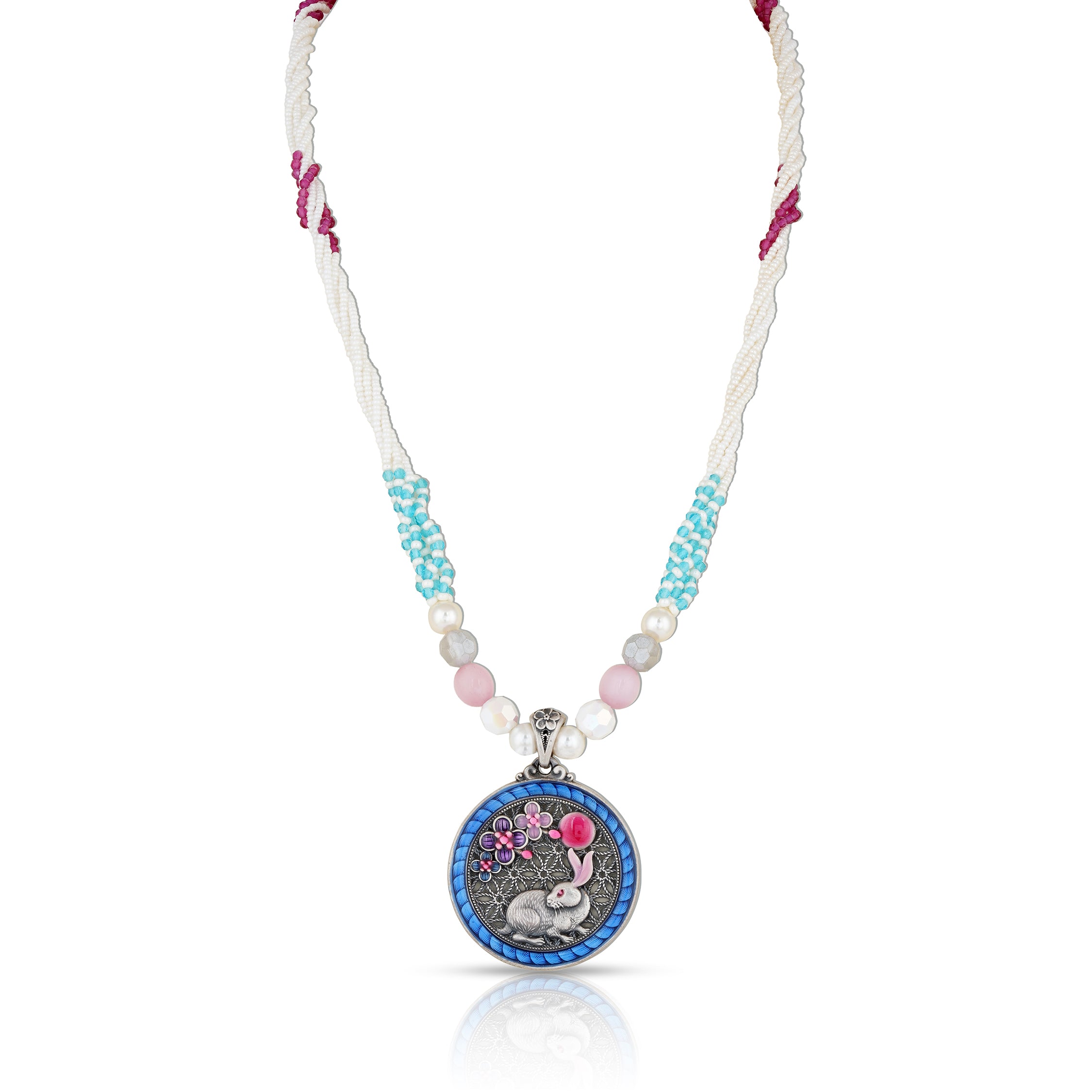 925 Sterling Silver Bunny Sky Radiance Chain Pendant for Women