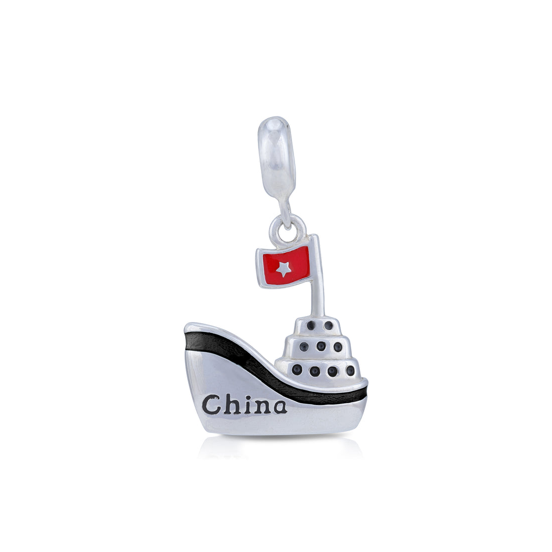 925 Sterling Silver Calm Seas Cruise Charm Pendant for Women
