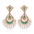 925 Sterling Silver Chandbali Enamel Stone Earring