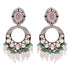925 Sterling Silver Chandelier Two Tone Polki Earring