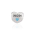 925 Sterling Silver Cherished Mother Heart Charm Pendant for Women