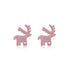 925 Sterling Silver Christmas Deer Earrings For Women