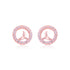 925 Sterling Silver Circle Stoned Centre Fish Tail Design Earrings For Women