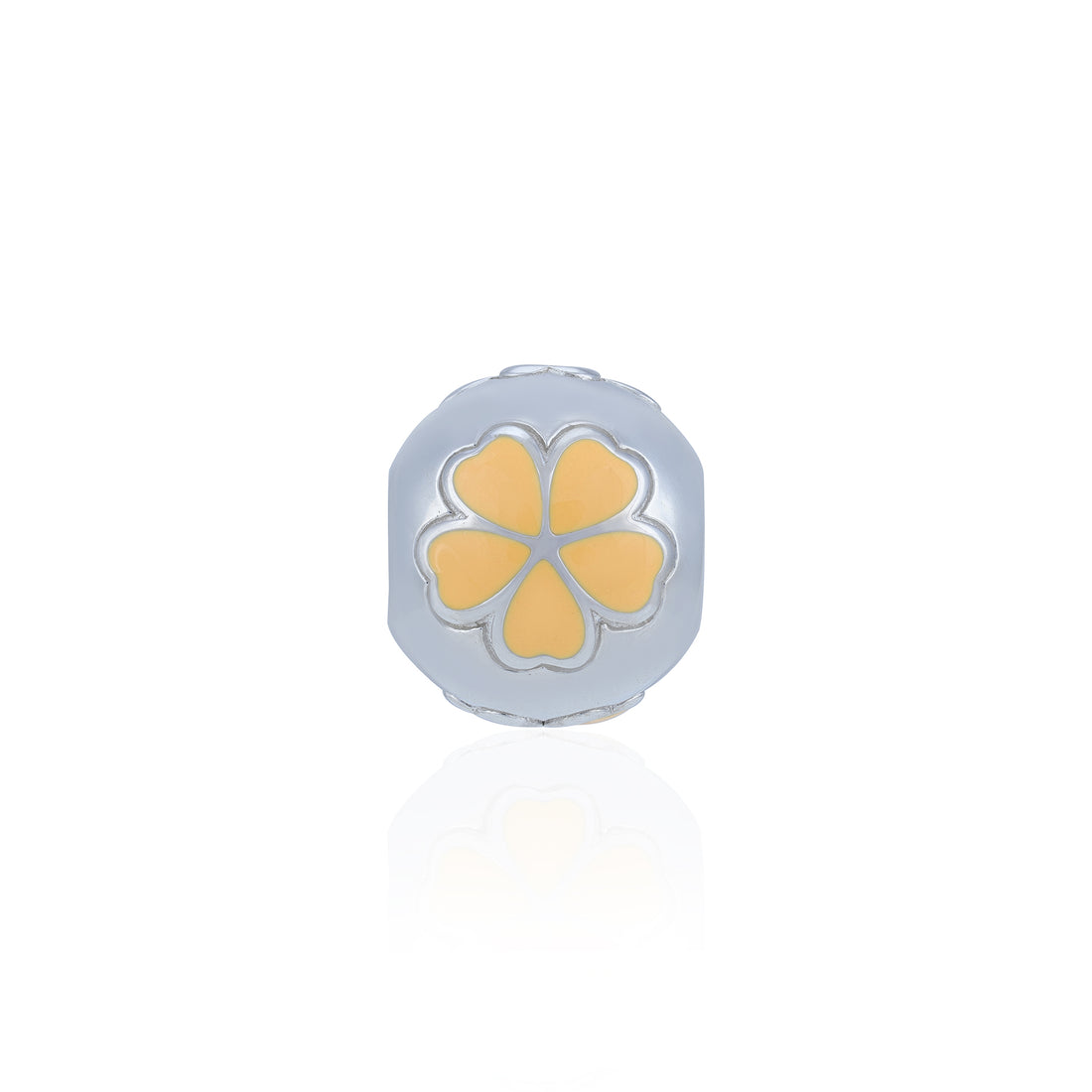 925 Sterling Silver Citrine Blossom Radiance Charm Pendant for Women