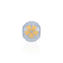 925 Sterling Silver Citrine Blossom Radiance Charm Pendant for Women