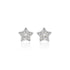 925 Sterling Silver Classic Floral Rhodium Plated Stud For Kids