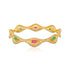 925 Sterling Silver Classic Wavy Stone Bangle for Women