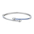 925 Sterling Silver Contemporary Dual Teardrop Kada for Women