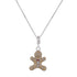 925 Sterling Silver Cookie Man Pendant For Kids
