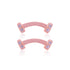 925 Sterling Silver Crescent Curve Rose Gold Plated Stud for Women