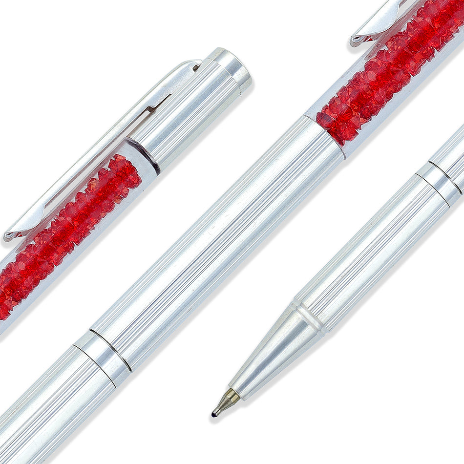925 Sterling Silver Crimson Edge Craft Pen for Men 2