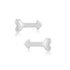 925 Sterling Silver Cupid’s Shot Rhodium Plated Stud for Women