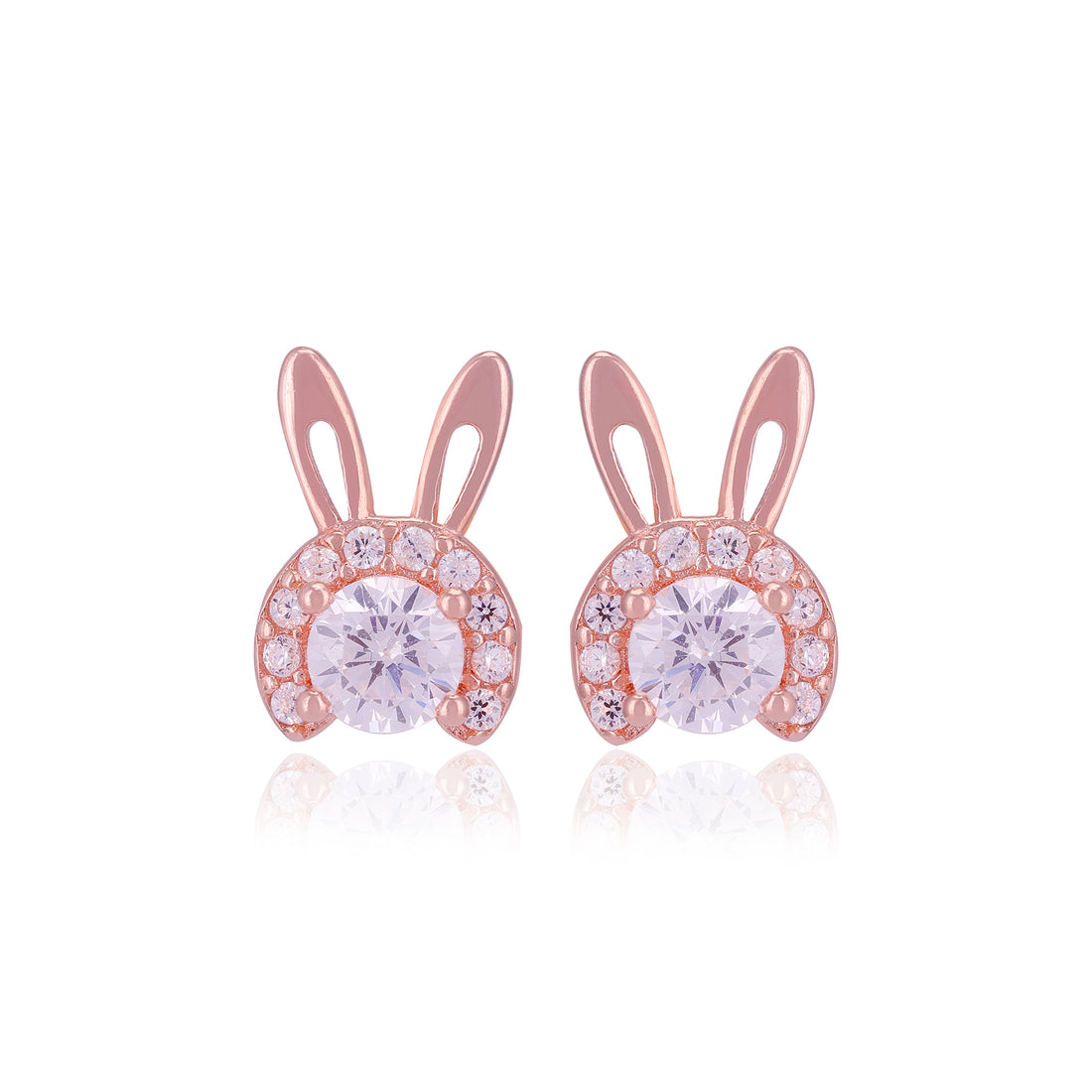 925 Sterling Silver Cute Bunny Earrings For Women