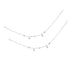 925 Sterling Silver Delicate Beads with Hanging Star Anklet for Women