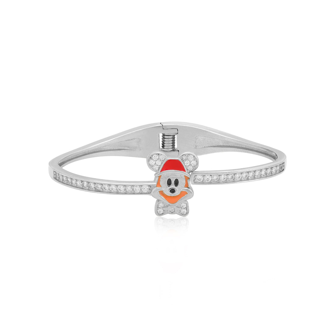 925 Sterling Silver Disney Mickey Rhodium Plated Kada for Kids