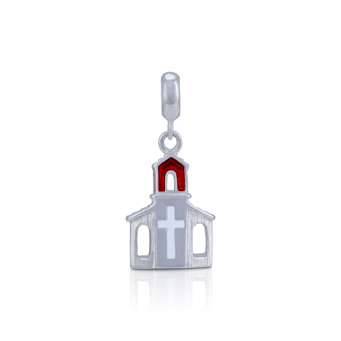 925 Sterling Silver Divine Cross Cathedral Charm Pendant for Women