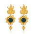 925 Sterling Silver Divine Green Floral Charm Earrings for women