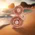 925 Sterling Silver Dual Rose Glittering Grace Ring For Women