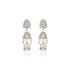 925 Sterling Silver Dual Tone Lotus Peacock Jhumki Drop for Women