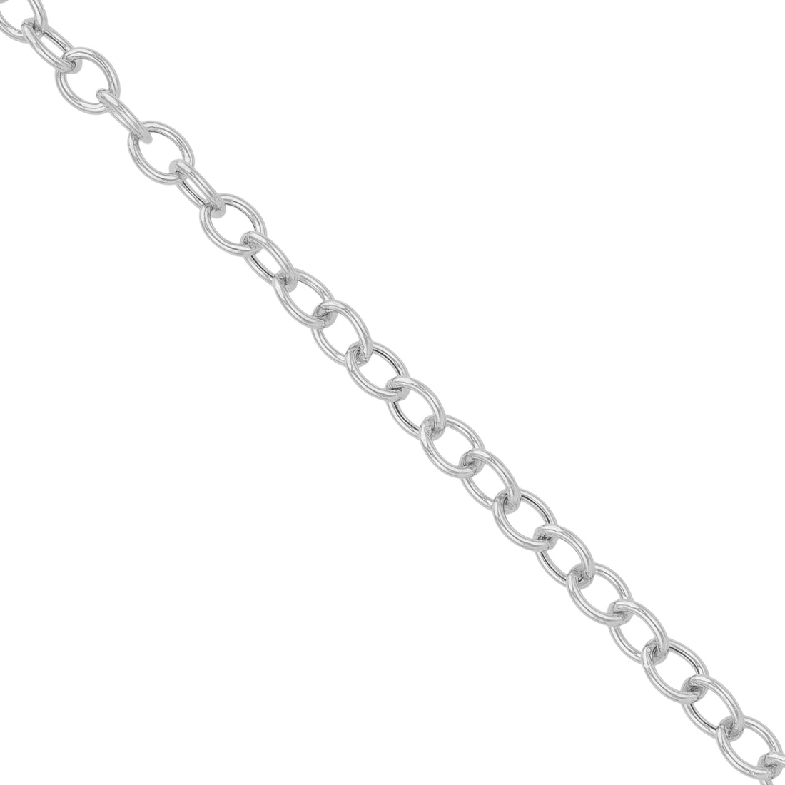 925 Sterling Silver Dynamo Circle Link Bracelet for Men