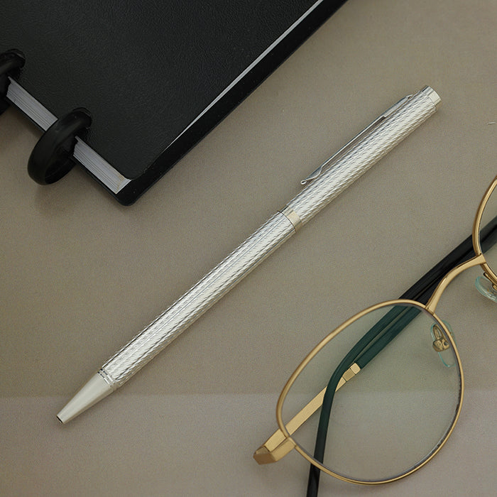 925 Sterling Silver Elegance Script Roller Pen for Men
