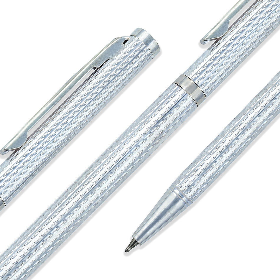 925 Sterling Silver Elegance Script Roller Pen for Men 2