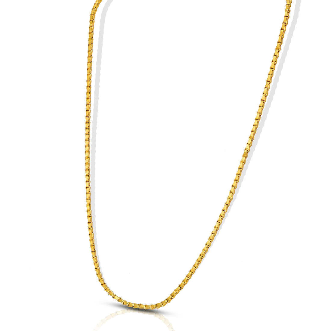 925 Sterling Silver Elegant Cube Pattern Chain for Women