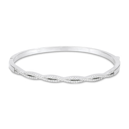 925 Sterling Silver Elegant Infinity-Inspired Marquise Kada for Women